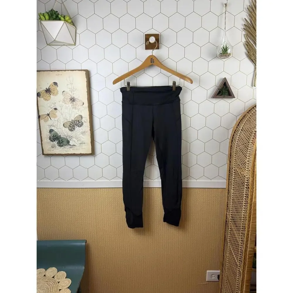 Lululemon Black Pace Queen Tight Full-On Luxtreme 7/8 Legging - Size - 4
